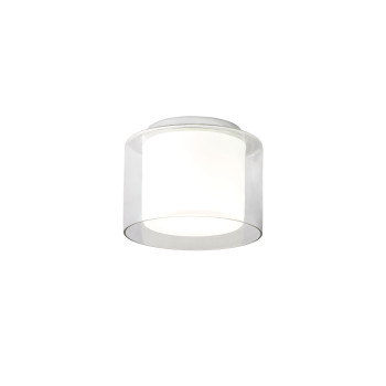 Redo Naji króm-fehér-átlátszó Fürdőszobai mennyezeti lámpa (RED-01-1452) E27 1 izzós IP44