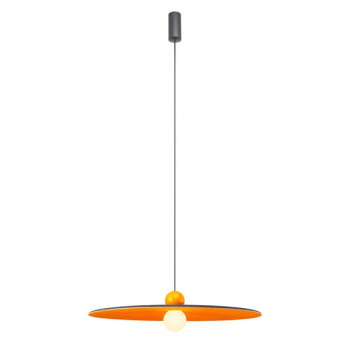 Redo Nuwa narancssárga-fekete LED függesztett lámpa (RED-01-4111) LED 1 izzós IP20
