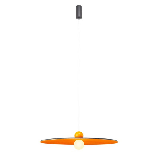Redo Nuwa narancssárga-fekete LED függesztett lámpa (RED-01-4111) LED 1 izzós IP20