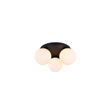 Redo Smarter Bowling fekete-fehér mennyezeti lámpa (RED-01-3150) E27 3 izzós IP20