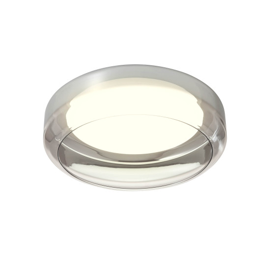 Redo Solera fekete-átlátszó LED mennyezeti lámpa (RED-01-3590) LED 1 izzós IP20