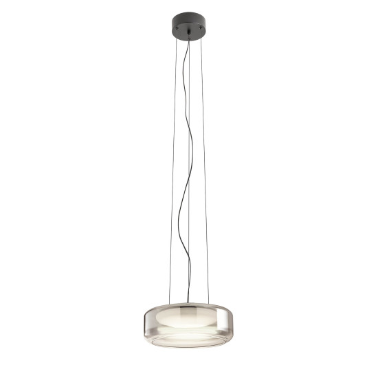 Redo Solera fekete-átlátszó LED függesztett lámpa (RED-01-3591) LED 1 izzós IP20