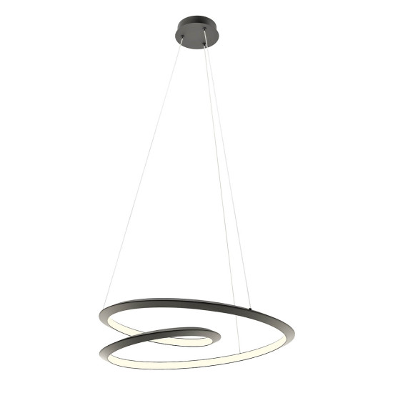 Redo Storm fekete LED függesztett lámpa (RED-01-3378) LED 1 izzós IP20