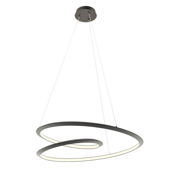 Redo Storm fekete LED függesztett lámpa (RED-01-3381) LED 1 izzós IP20