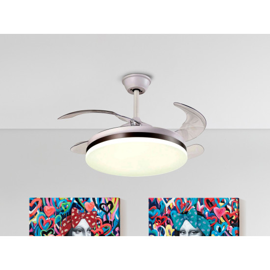 SCHULLER VENTO fehér LED ventilátor lámpa (SCH-168311) LED  IP20