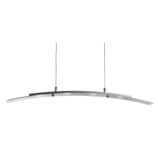 Searchlight Curve ezüst LED függesztett lámpa (SL-5064-4SS) LED 4 izzós IP20