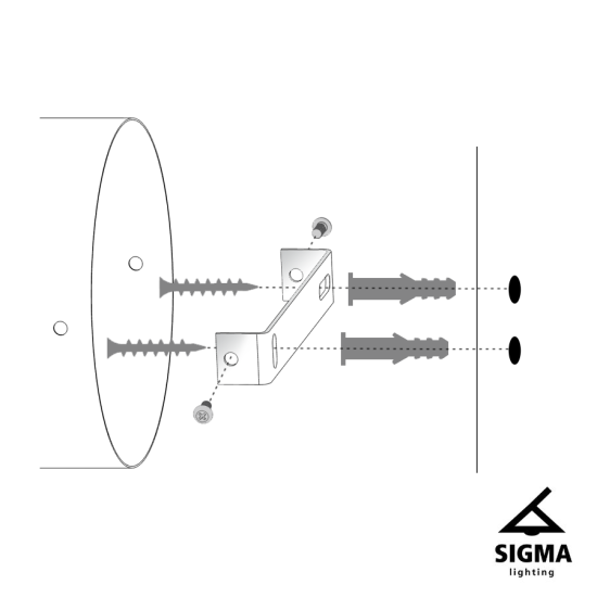 Sigma Andy fekete-fehér fali lámpa (SIG-33290) G9 1 izzós IP20