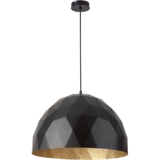 Sigma Diament fekete-arany függesztett lámpa (SIG-31367) E27 1 izzós IP20