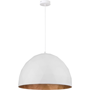 Sigma Diament fehér-réz függesztett lámpa (SIG-31370) E27 1 izzós IP20