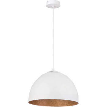 Sigma Diament fehér-réz függesztett lámpa (SIG-31374) E27 1 izzós IP20