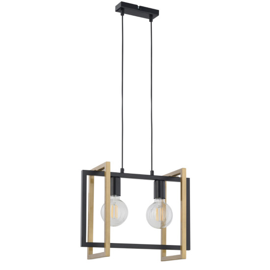 Sigma Eden fekete-arany függesztett lámpa (SIG-32232) E27 2 izzós IP20