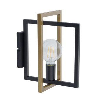 Sigma Eden fekete-arany fali lámpa (SIG-32238) E27 1 izzós IP20