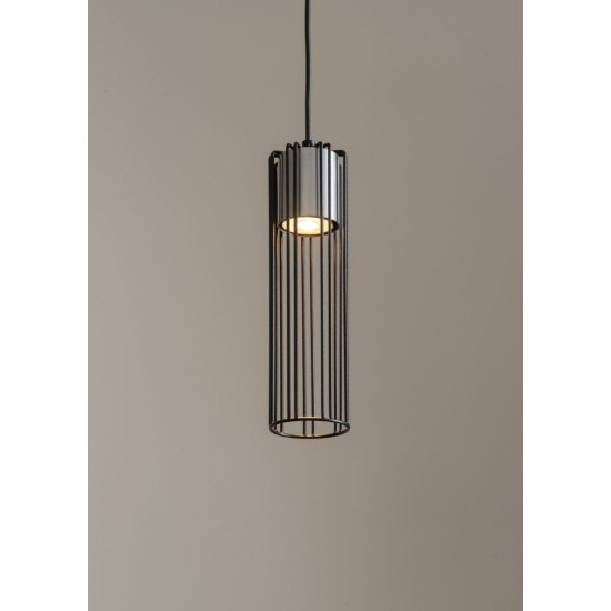 Sigma Fobia fekete-ezüst függesztett lámpa (SIG-33448) GU10 1 izzós IP20