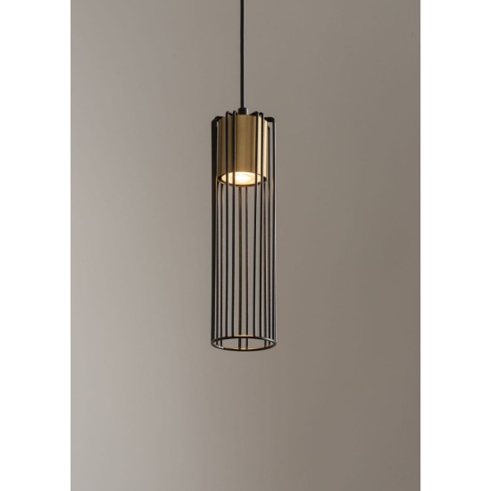 Sigma Fobia fekete-arany függesztett lámpa (SIG-33449) GU10 1 izzós IP20