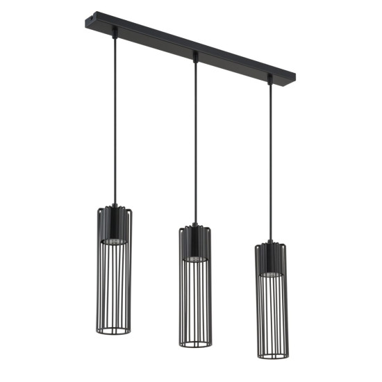 Sigma Fobia fekete függesztett lámpa (SIG-33453) GU10 3 izzós IP20