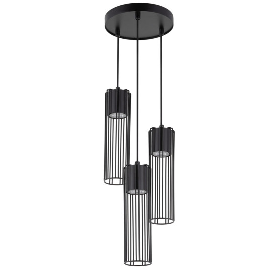 Sigma Fobia fekete függesztett lámpa (SIG-33456) GU10 3 izzós IP20