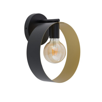 Sigma Happy fekete-arany fali lámpa (SIG-32305) E27 1 izzós IP20