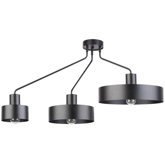 Sigma Jumbo fekete mennyezeti lámpa (SIG-31533) E27 3 izzós IP20