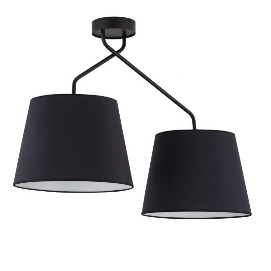 Sigma Lizbona fekete-fehér mennyezeti lámpa (SIG-32115) E27 2 izzós IP20