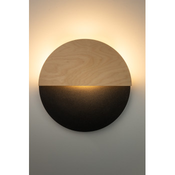 Sigma Luna barna-fekete LED fali lámpa (SIG-40865) LED 1 izzós IP20