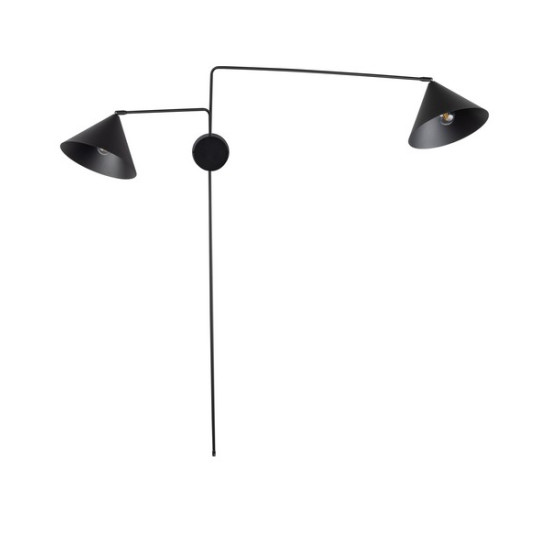 Sigma Magic fekete fali lámpa (SIG-40928) E27 2 izzós IP20