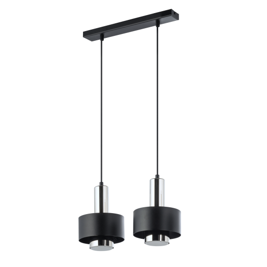 Sigma Rif Lux fekete-ezüst függesztett lámpa (SIG-40784) GX53 2 izzós IP20