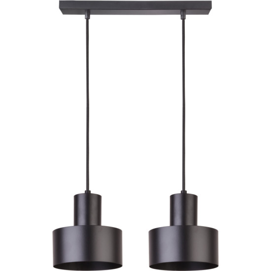 Sigma Rif fekete függesztett lámpa (SIG-30898) E27 2 izzós IP20
