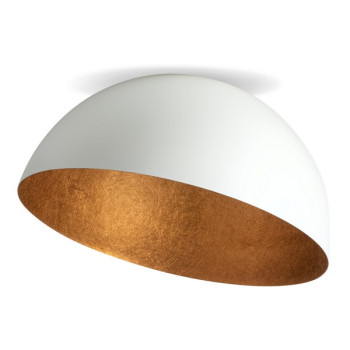 Sigma Sfera fehér-réz mennyezeti lámpa (SIG-32459) E27 1 izzós IP20