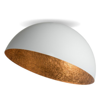 Sigma Sfera fehér-réz mennyezeti lámpa (SIG-32462) E27 1 izzós IP20