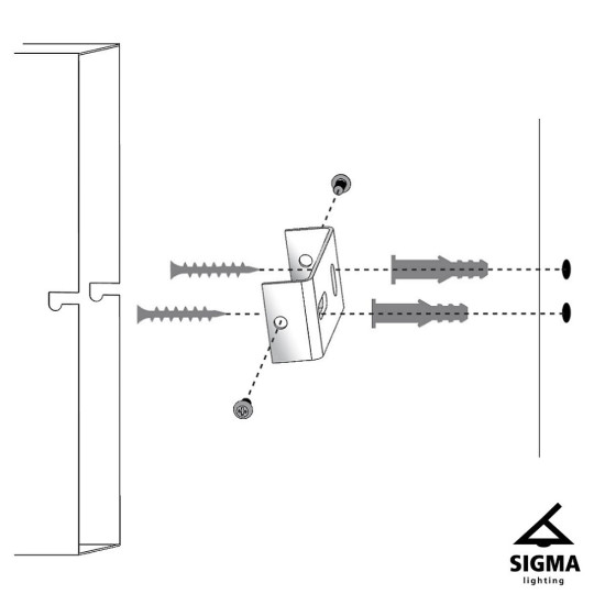 Sigma Silia fekete-fehér falikar (SIG-33700) G9 1 izzós IP20