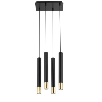 Sigma Sopel Grand fekete-arany függesztett lámpa (SIG-33396) GU11 4 izzós IP20