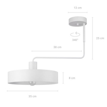 Sigma Vasco fehér mennyezeti lámpa (SIG-31550) E27 1 izzós IP20
