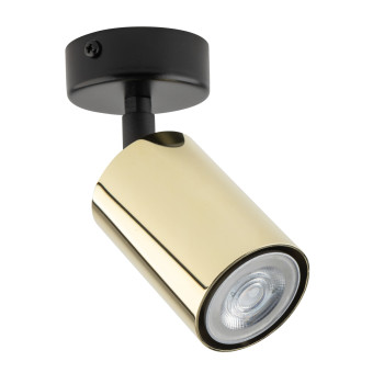 Sigma Zoom fekete-sárgaréz mennyezeti spotlámpa (SIG-33506) GU10 1 izzós IP20