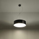Sollux Arena 35 fekete függesztett lámpa (SOL-SL.0115) E27 2 izzós IP20