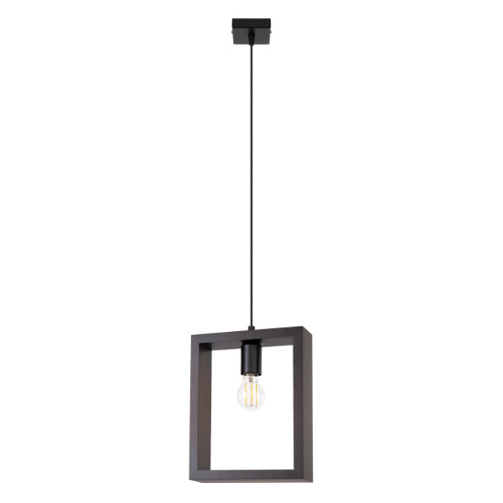 Sollux Aries wenge-fekete függesztett lámpa (SOL-SL.1311) E27 1 izzós IP20