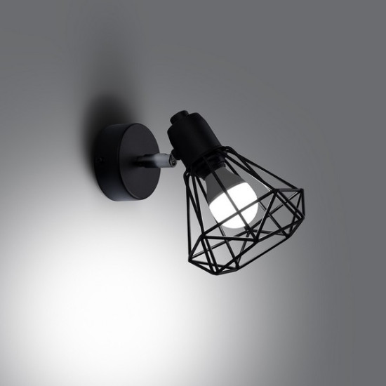Sollux Artemis 1 fekete falikar (SOL-SL.1105) E14 1 izzós IP20