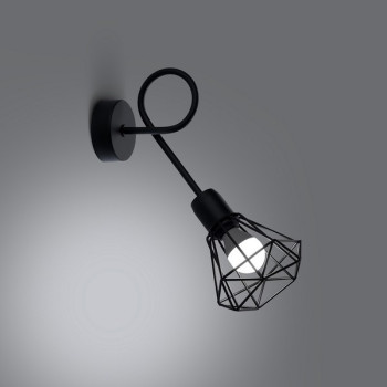 Sollux Artemis 1S fekete falikar (SOL-SL.1108) E14 1 izzós IP20