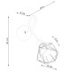 Sollux Artemis 1S fekete falikar (SOL-SL.1108) E14 1 izzós IP20