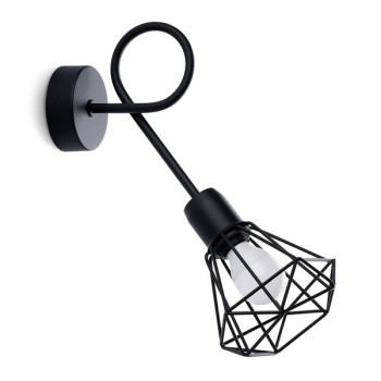 Sollux Artemis 1S fekete falikar (SOL-SL.1108) E14 1 izzós IP20