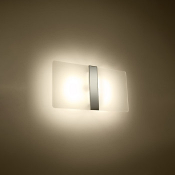 Sollux Azalia króm-fehér fali lámpa (SOL-SL.1006) G9 2 izzós IP20
