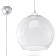 Sollux Ball átlátszó függesztett lámpa (SOL-SL.0248) E27 1 izzós IP20