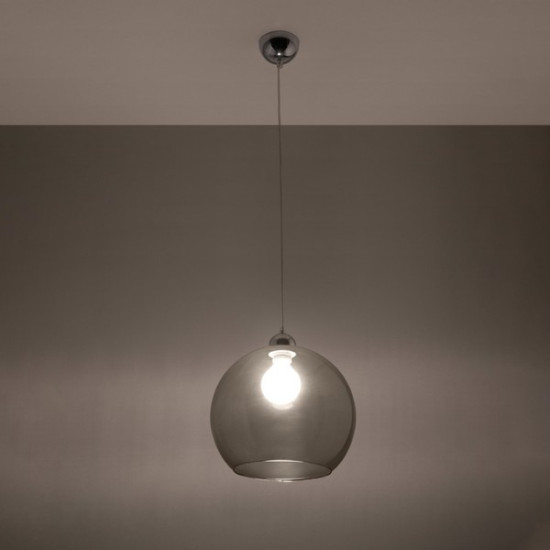 Sollux Ball grafit függesztett lámpa (SOL-SL.0250) E27 1 izzós IP20