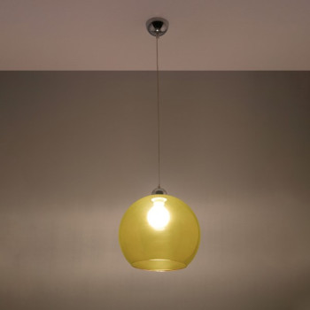 Sollux Ball sárga függesztett lámpa (SOL-SL.0252) E27 1 izzós IP20