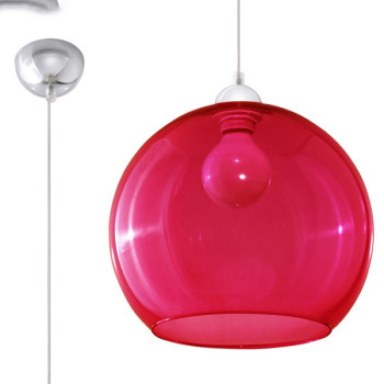Sollux Ball piros függesztett lámpa (SOL-SL.0253) E27 1 izzós IP20