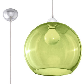 Sollux Ball zöld függesztett lámpa (SOL-SL.0254) E27 1 izzós IP20