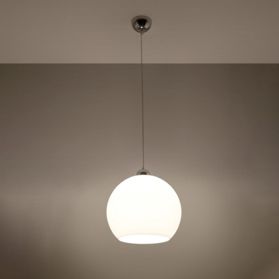 Sollux Ball fehér függesztett lámpa (SOL-SL.0256) E27 1 izzós IP20