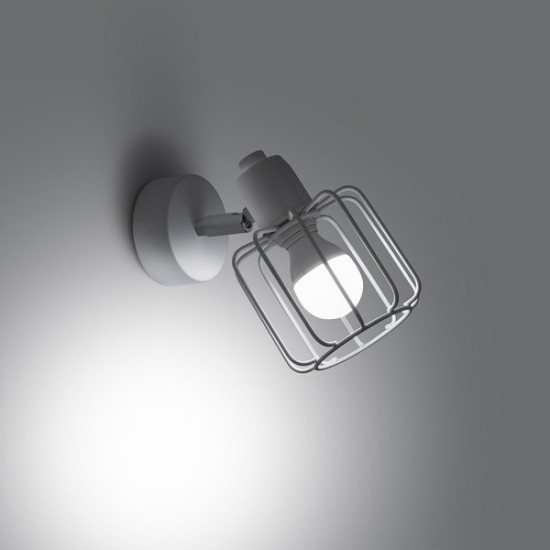 Sollux Beluci 1 fehér falikar (SOL-SL.1111) E14 1 izzós IP20