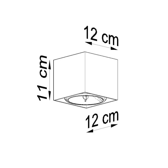 Sollux Blake szürke mennyezeti lámpa (SOL-SL.0699) GU10/ES111 1 izzós IP20