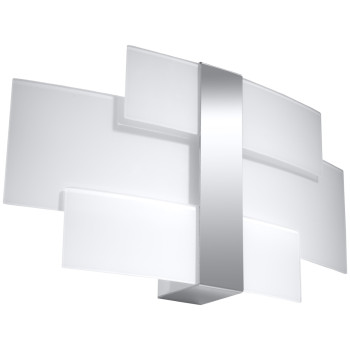 Sollux Celia króm-fehér fali lámpa (SOL-SL.0350) G9 2 izzós IP20
