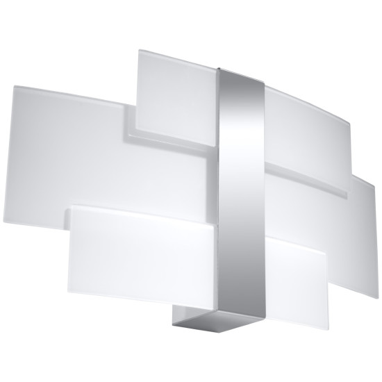 Sollux Celia króm-fehér fali lámpa (SOL-SL.0350) G9 2 izzós IP20